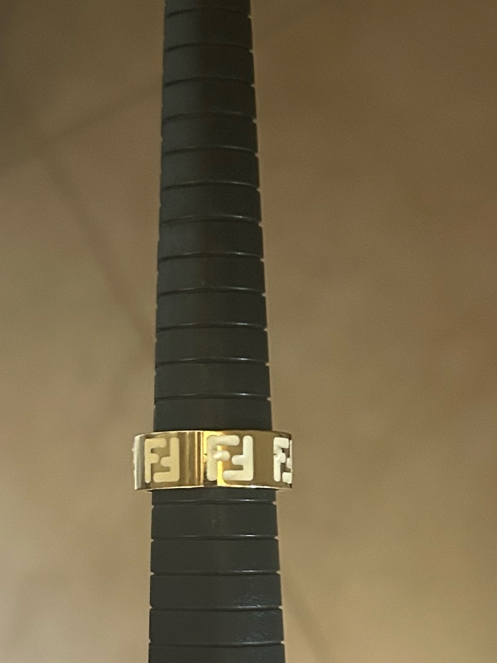 FF Ring Gold White Size 7.5